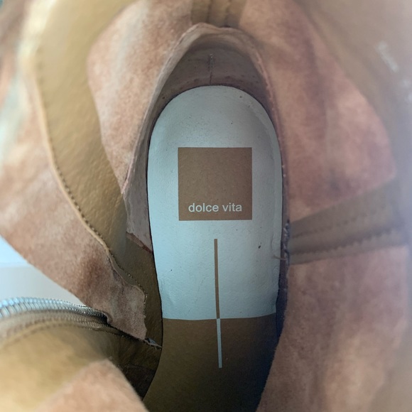 Dolce Vita Senica Dark Saddle Suede Bootie - Picture 6 of 12